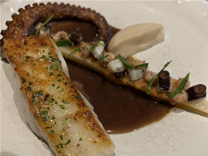 turbot and octopus